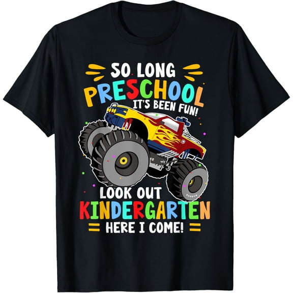Exquisite and comfortable-So Long Preschool Graduation Monster Truck T-Shirt