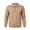 Beige, variant on Mrmaere Collared Half Zip Knit Sweater Men Cable Knit Long Sleeve Casual Pullover Army Green L