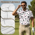 thumbnail image 5 of Aplkyhs Funny Matching Golf Shirts for Couple Heart Dog Paw His and Hers Golf Shirts Matching Soft and Comfortable for Man Breathable Fabric Lightweight Suitable for Outdoor Sports, 5 of 6