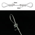 thumbnail image 3 of HUGFEGWE M3 1/8 Inch 304 Stainless Steel U-Shape Bolt Saddle Clamps Cable Wire Rope (M3/ 1/8" (12Pcs)) CJB91-14346, 3 of 3
