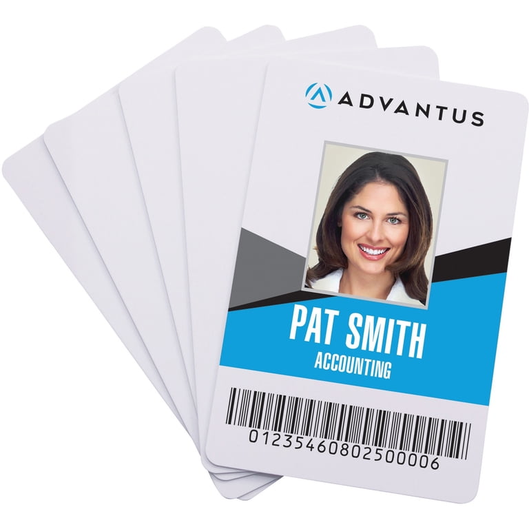 Advantus Blank PVC ID Cards - Walmart.com