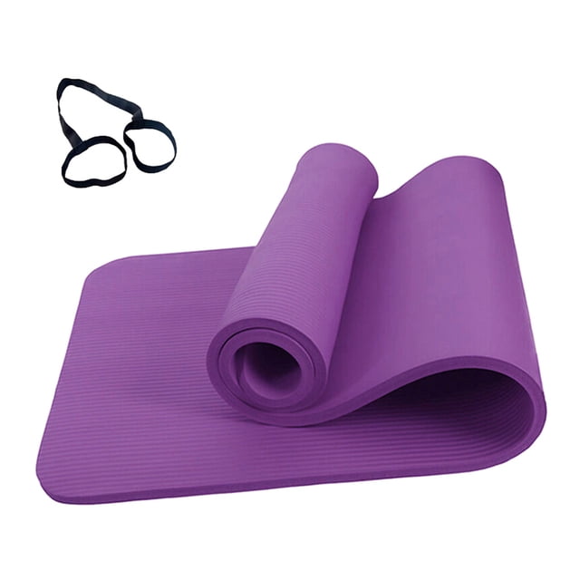 CRAFTHROU Dry Grip Yoga Mat NBR Extra Thick High Density For Pilates 1Pcs