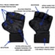 thumbnail image 2 of Nuevos guantes de entrenamiento para levantamiento de pesas con ventilación y muñequeras incorporadas para hombres y mujeres, ideales para fitness, entrenamiento cruzado, soporte de manos y levantamiento de pesas (S) Rojo Verde, 2 of 5