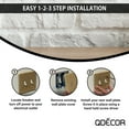 thumbnail image 6 of Questech Decor Toggle/Duplex Combo Light Switch Cover, Tumbled Texture, Noche, 6 of 10