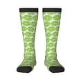 thumbnail image 2 of Picia Women Crew Soft Moisture-wicking Socks Green Lemon Slices Pattern Design Cotton Socks, One Size fit All, 2 of 9