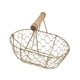 thumbnail image 4 of Cesta de alambre de metal para huevos, cesta de almacenamiento de hierro, organizador de cocina de estilo rústico retro, cesta ovalada para verduras, 4 of 8
