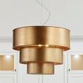 thumbnail image 4 of JONATHAN Y Lynn 21" 3-Tier Metal LED Pendant, Gold, 4 of 8