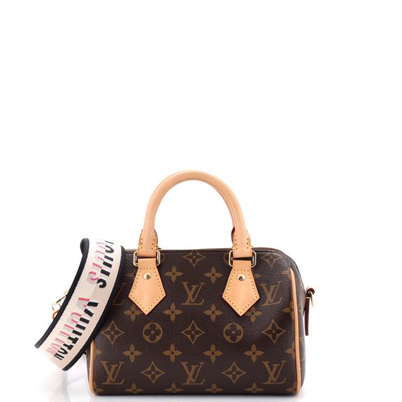 Pre-Owned Speedy Bandouliere Bag Monogram Canvas 20 By Rebag
