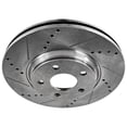 thumbnail image 6 of New Cross-drilled Brake Disc Compatible With Infiniti Nissan 370Z Sport 6 Cyl 3.7L Maxima Platinum 6 Cyl 3.5L Maxima SR 6 Cyl 3.5L 2004-2023 By JSTPI27110001DRS, 6 of 8