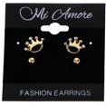 thumbnail image 2 of Mi Amore Crown Multiple-Earring-Set Gold-Tone, 2 of 2
