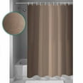 thumbnail image 4 of Dark Brown Shower Curtain, 48" x 72", Ombre Solid Color Gradient Modern Art Waterproof Bathroom Curtain Washable Shower Curtain Set with 12 Hooks, 4 of 6