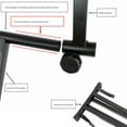 thumbnail image 4 of Keyboard Stand Extension Adapter, High Load Capacity Piano Keyboard Stand Riser 42-75cm Width Range  for Round Tube Instrument Rack, 4 of 7