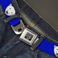 thumbnail image 2 of Buckle-Down Belt, Seatbelt Buckle Belt, Polar Bear Mustache Royal, 30 to 44 Inches, 2 of 9
