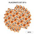 thumbnail image 3 of Placemats Set of 6, halloween pumpkin ghost fun Place mats for Dining Table Indoor/Outdoor, Cute Heat Resistant Washable Table Mats(18" x 12"), 3 of 8
