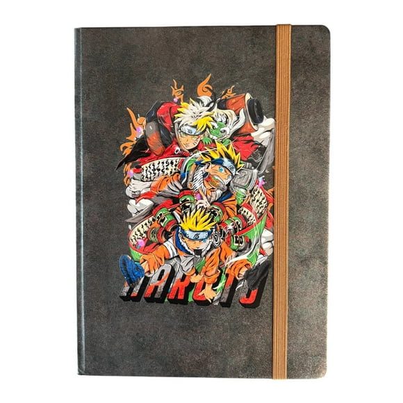 Libreta para dibujar con 50 hojas blancas de 160 gramos, Naruto, mide 15 cm de ancho por 21 cm de largo.