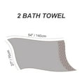 thumbnail image 6 of PiccoCasa 2 Pack Bath Towel Set 27"x54", Cotton Soft 600 GSM Absorbent Bone, 6 of 7