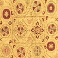 thumbnail image 1 of Ahgly Company Indoor Square Abstract Brown Modern Area Rugs, 7' Square, 1 of 4