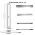 thumbnail image 4 of Stanbroil Stainless Steel Linear Trough Drop-in Fire Pit Pan and Burner 30 by 6-Inch, 4 of 10