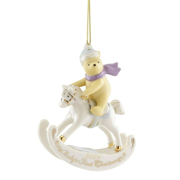 Lenox 2024 Winnie The Pooh Baby's 1st Christmas Ornament, 6.25-inch Height, Porcelain, Home, Home D√©cor