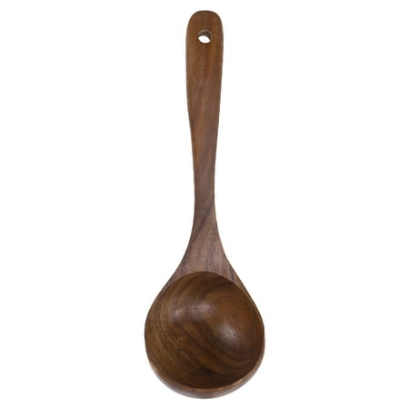 

Wooden Cooking Scoop Catering Tableware Wooden Kitchen Utensils Teak Natural Wood Spoon Soup Ladle (Picture 1)