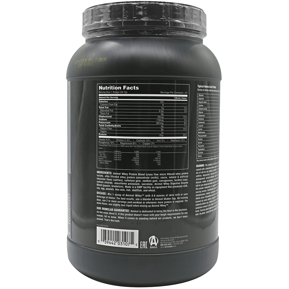 Animal Isolate Loaded Whey Protein™ Powder, Frosted Cinnamon Bun, 2 lb (907 g)