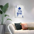 thumbnail image 5 of 12x16 inch Canvas Frameless Painting 'Lucky You' Slogan Ace Of Spades,Funny Poker Canvas Decor Accessory,Bedroom,Man Cave,Lounge,Hotels Wall Decor Hanging Picture,Gifts For Poker Enthusiast, 5 of 6