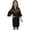 czb# Black355, variant on CUZIBR Holiday Outfits Stylish Solid Color Satin Robe Long Sleeve Belt Bathrobe Cardigan Thin Soft Breathable Swim Shawl Girls' Clothing Sets,Black,11-12 Years