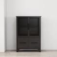 thumbnail image 2 of S-HOME Versatile Storage Cabinet Featuring 4 Iron Doors Adjustable Shelf Metal Frame For Kitchen Or Living Room, Black, 2 of 7