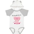 thumbnail image 3 of Inktastic Aditi My Grandpa Loves Me Pink Elephant Beautiful Girls Baby Bodysuit, 3 of 5