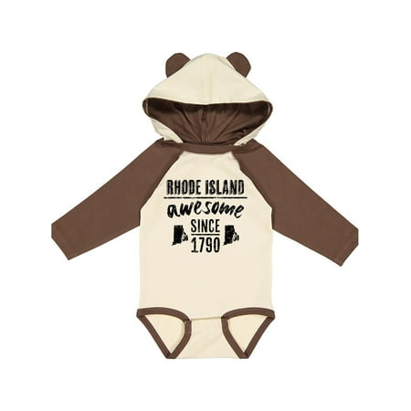 

Inktastic Rhode Island Awesome Since 1790 Gift Baby Boy or Baby Girl Long Sleeve Bodysuit