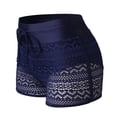 thumbnail image 6 of BSDJILFG Women's Swim Shorts High Waisted Lace Bottoms Bathing Suit Elastic Drawstring Swimsuit Bottoms Swimwear Bikini Board Shorts, 6 of 9