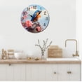 thumbnail image 2 of Eveokoki Bird Sitting Top Birdhouse Wooden Round Wall Clock,10-Inch Silent Non-Ticking Decorative Clock for Living Room, Bedroom, Kitchen, Office, Farmhouse & Modern Home Decor, 2 of 4