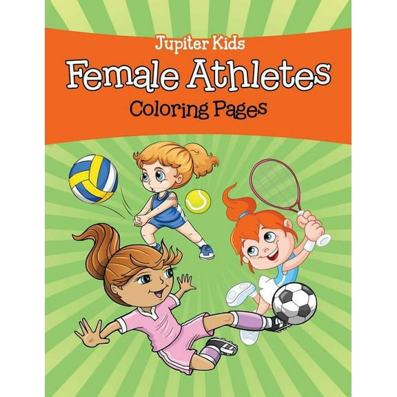 Female Athletes (Coloring Pages) (Paperback)