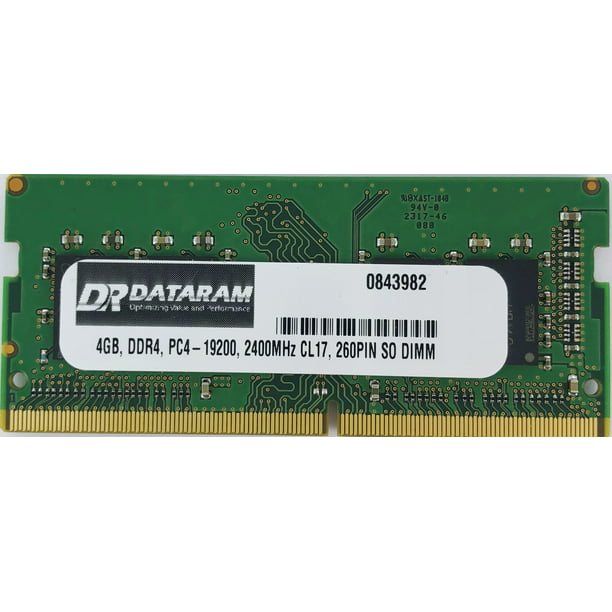 DATARAM 4GB DDR4 PC4-2400 SO DIMM Memory RAM Compatible with GIGABYTE AERO  14 (GTX 1050 TI)