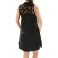 thumbnail image 2 of KENSIE $99 Womens New 1553 Black Lace Crew Neck Sleeveless Sheath Dress M B+B, 2 of 2