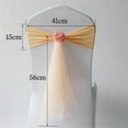 thumbnail image 2 of 10Pcs Bow Elastic Chair Sashes Cover Bands for Wedding Party Hotel Decorations, 2 of 7