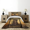thumbnail image 3 of Ambesonne Colorful Quilted Coverlet 2 Pcs, Greece Olive Trees, Twin Size, Multicolor, 3 of 5