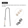 thumbnail image 4 of Uxcell 75cm/29.5" Pearl Purse Chain Strap Handbag Replacement Straps Extender, Dark Gray, 4 of 5