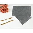 thumbnail image 5 of Unique Bargains Set of 6 Rustic Polyesterl Placemats for Dining Table Decor Gray, 5 of 6
