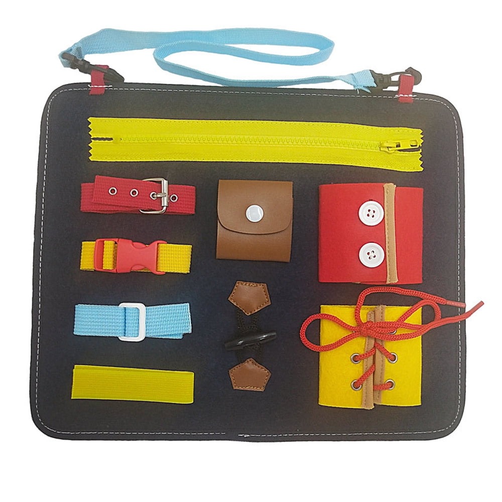 Felt Board Children S Toy Bag Preschool Education 1 5 Years Old Sketchpad Learn To Wear Clothes And Button Toys Educational Sensory Board Walmart Com Walmart Com