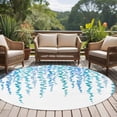 thumbnail image 4 of Round Rug 7Ft Washable Non-Slip, Blue Polka Dots Circle Area Rugs for Living Room Bedroom, Watercolor Abstract Art Retro Indoor Floor Mats Carpet Runner for Home Decor Aesthetic, 4 of 8