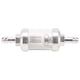 thumbnail image 1 of Universal Chrome Glass Fuel Petrol crude oil engine Inline Filter 5/16 "8mm Silver for Motorcycles, 1 of 5