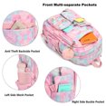 thumbnail image 3 of Lightweight Student Backpack Functional Pockets Large Capacity Girls School Bag, 3 of 3