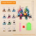 thumbnail image 5 of FYJUCPA DIY Hanging Diamond Art Kit Double Sided Bird Diamond Art Window Pendant Ornament Special Shape Rhinestone for Living Room Bedroom Office Yard, 5 of 7