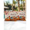 thumbnail image 4 of Outdoor Pillows Waterproof, Happy Fall Bedding Throw Pillows with Insert for Couch Sofa Bed, Orange Truck Maple Branch Thanksgiving Rustic 16x16 Inch Pillowcases Decorative Patio Pillow Set of 2, 4 of 6