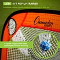thumbnail image 3 of Champion Sports Lacrosse Training Goal: Pop Up & Backyard Shooting Net, Orange, 4 X 4-Feet, 3 of 7
