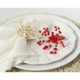 thumbnail image 4 of Saro Lifestyle Gold Spiral Faux Pearl Beaded Napkin Ring (Set of 4), 4 of 4