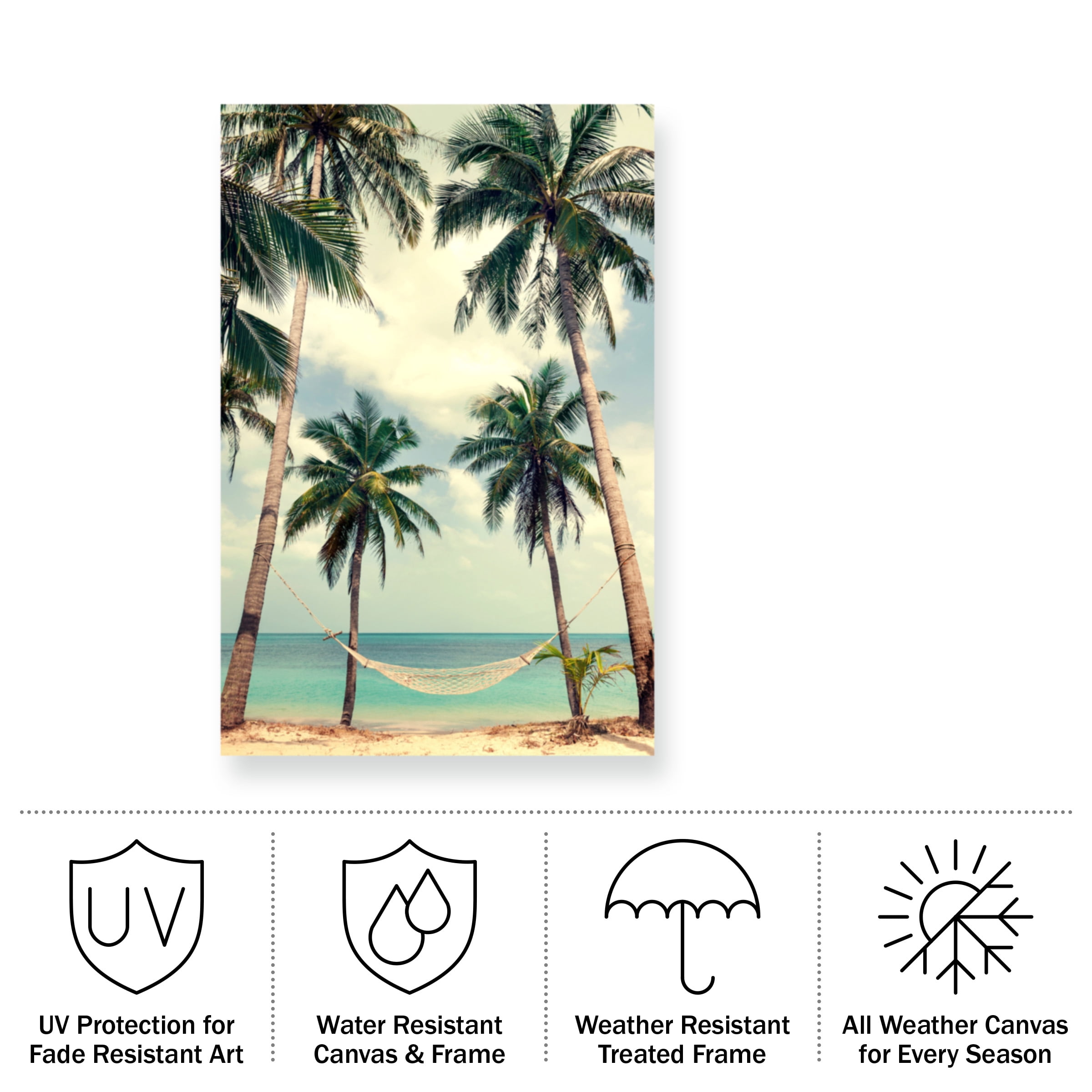 Design Fabrikken 'Palm Sky 3 Fabrikken' Outdoor Canvas