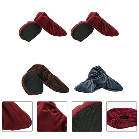 GOOHOCHY 4 Pairs Washable Shoe Covers in for Kids in Assorted Color