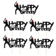 thumbnail image 5 of ULTNICE 5Pcs Sports Birthday Cake Decoration Cake Picks Assorted Color For Indoor Parties, 5 of 8